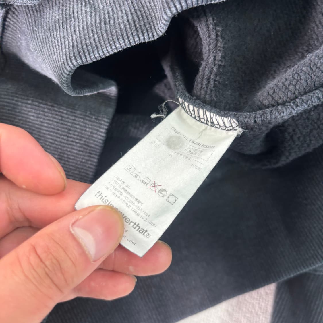 100 디스이즈네버댓 빅로고 후드티 상품이미지4