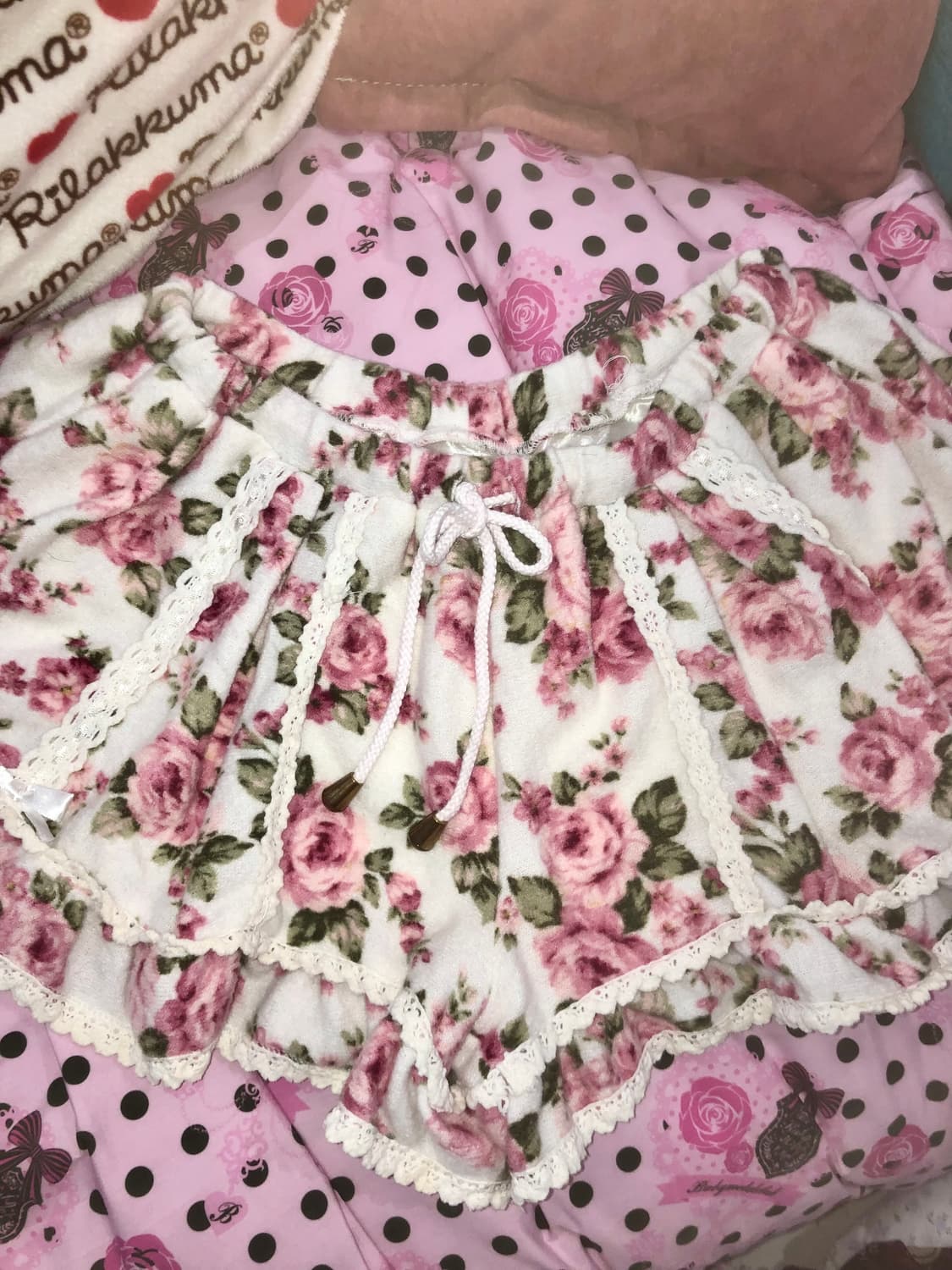 Lizlisa 리즈리사 플라워 큐롯 빈티지 갸루 히메갸루 오네 라떼갸루 상품이미지1