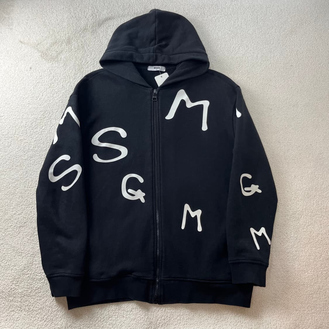 95 MSGM 키즈 로고 프린팅 후드집업 상품이미지1