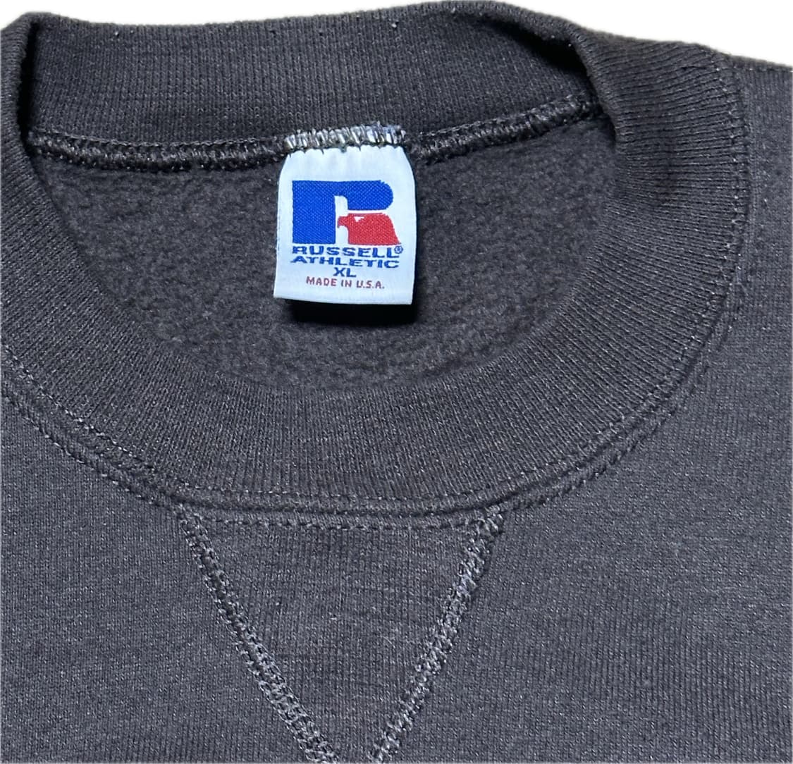 90s 러셀 스웻셔츠 usa xl 브라운 상품이미지3