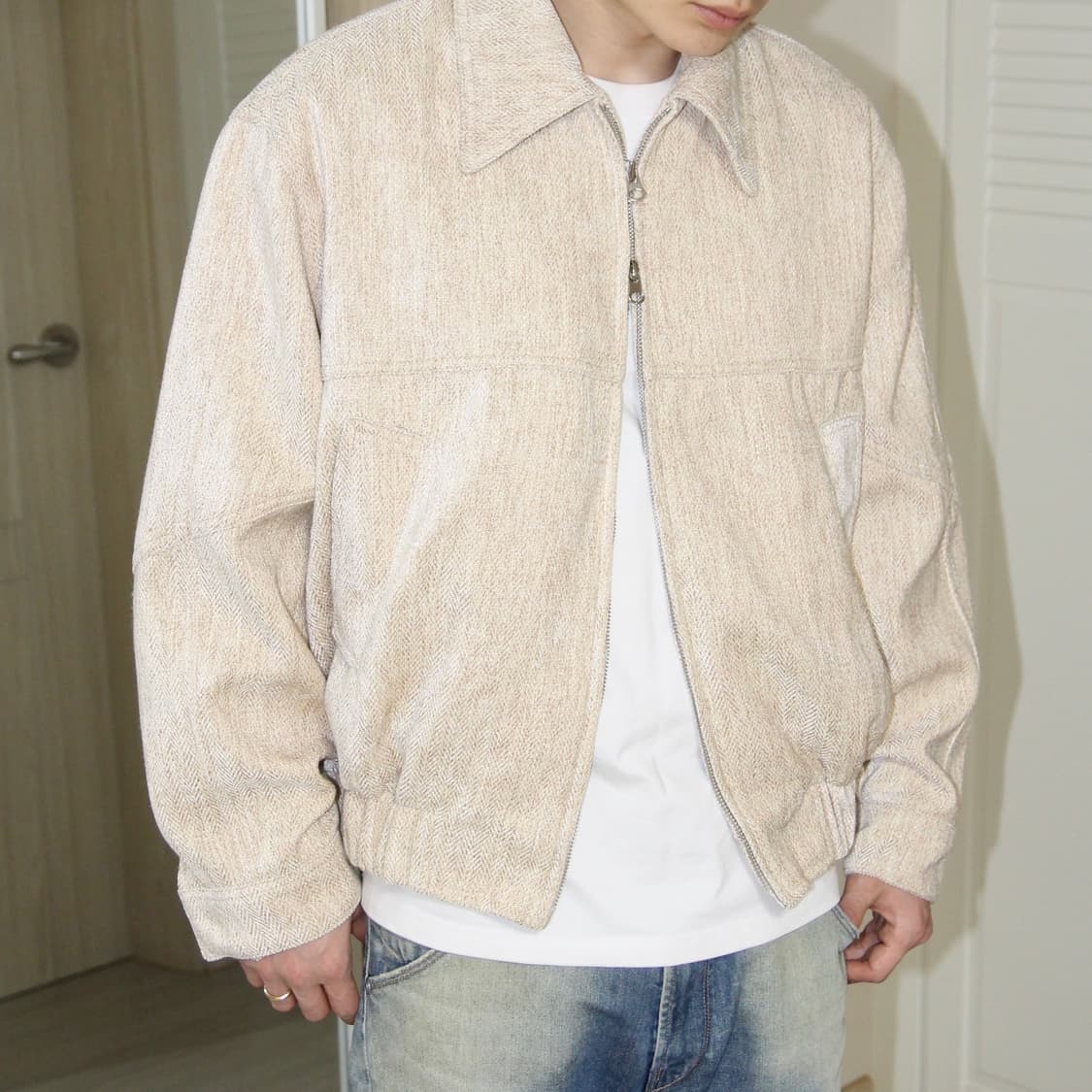 TWO-WAY ZIP BOMBER JACKET 상품이미지8