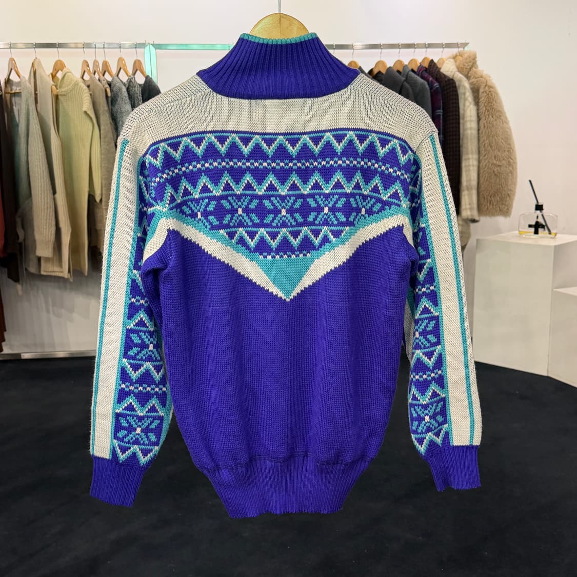 [M] PHENIX 1952 오슬로 올림픽 하프집업 니트  상품이미지2