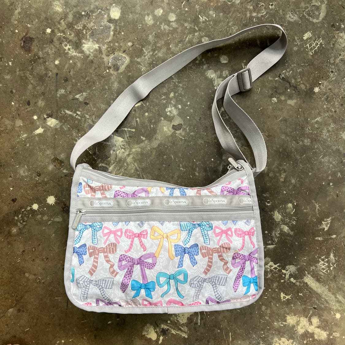 레스포삭 리본패턴 크로스백 가방 상품이미지2