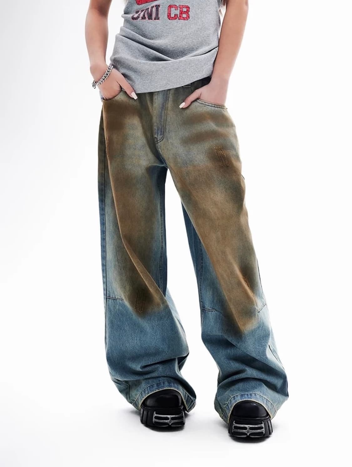 Chinese Company 더티 데님 진 상품이미지1