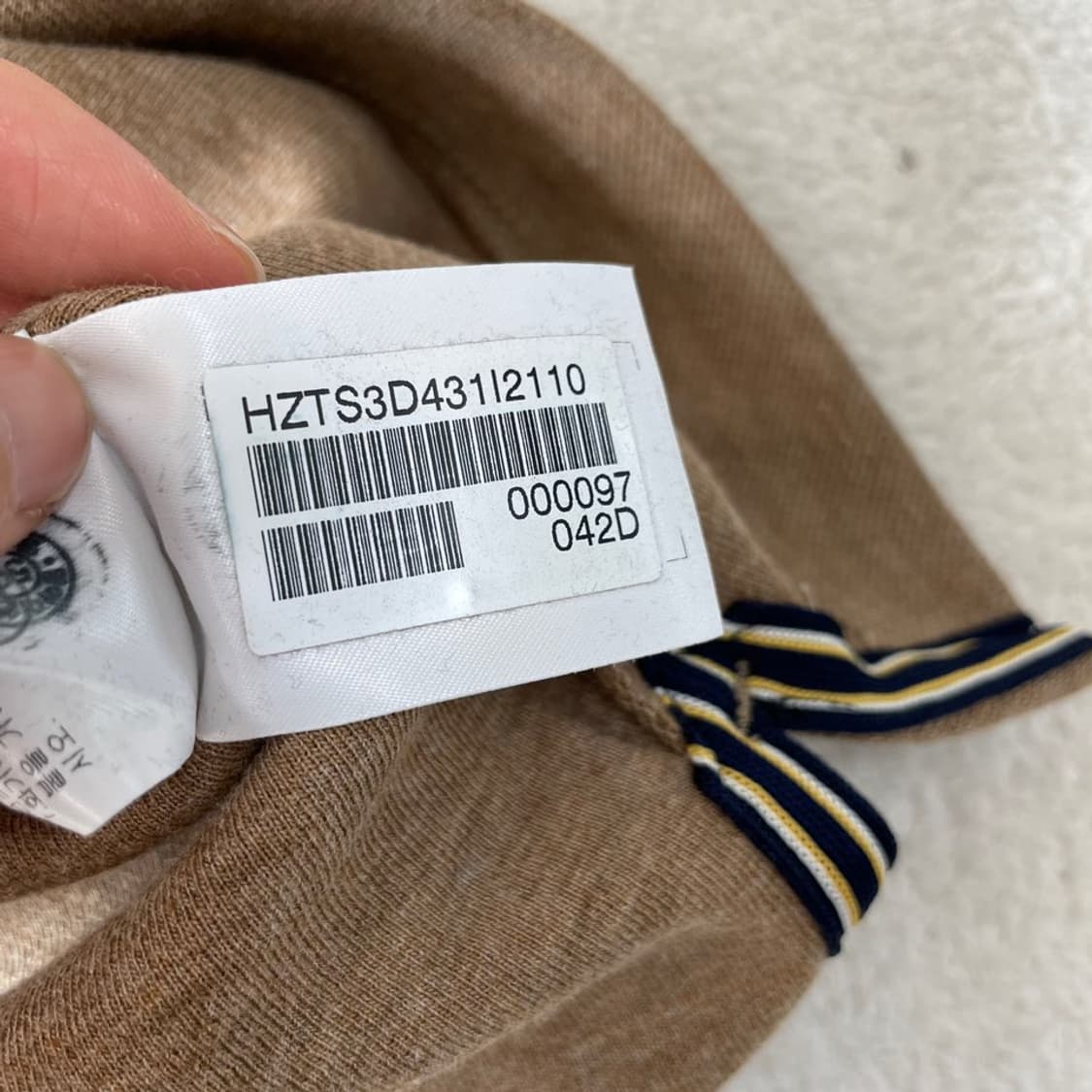 XXL 헤지스 2024 솔리드 피케 긴팔카라티 110 상품이미지7