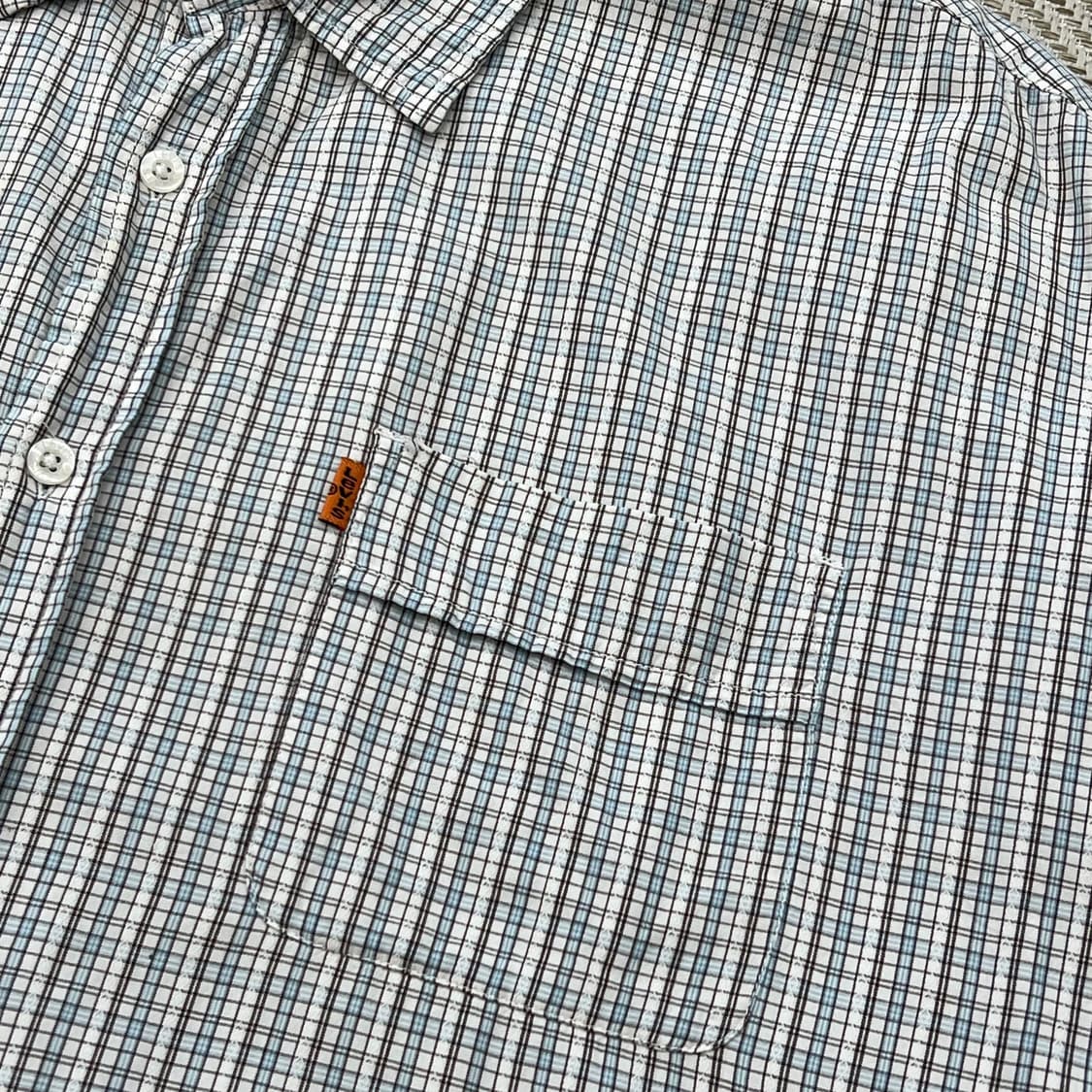 리바이스 체크 하프 셔츠 r3572 상품이미지4