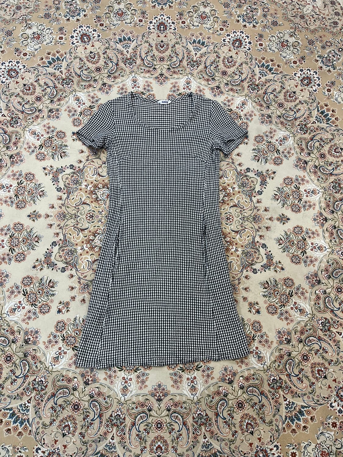 주카 이세이 미야케 체크패턴 원피스 상품이미지1