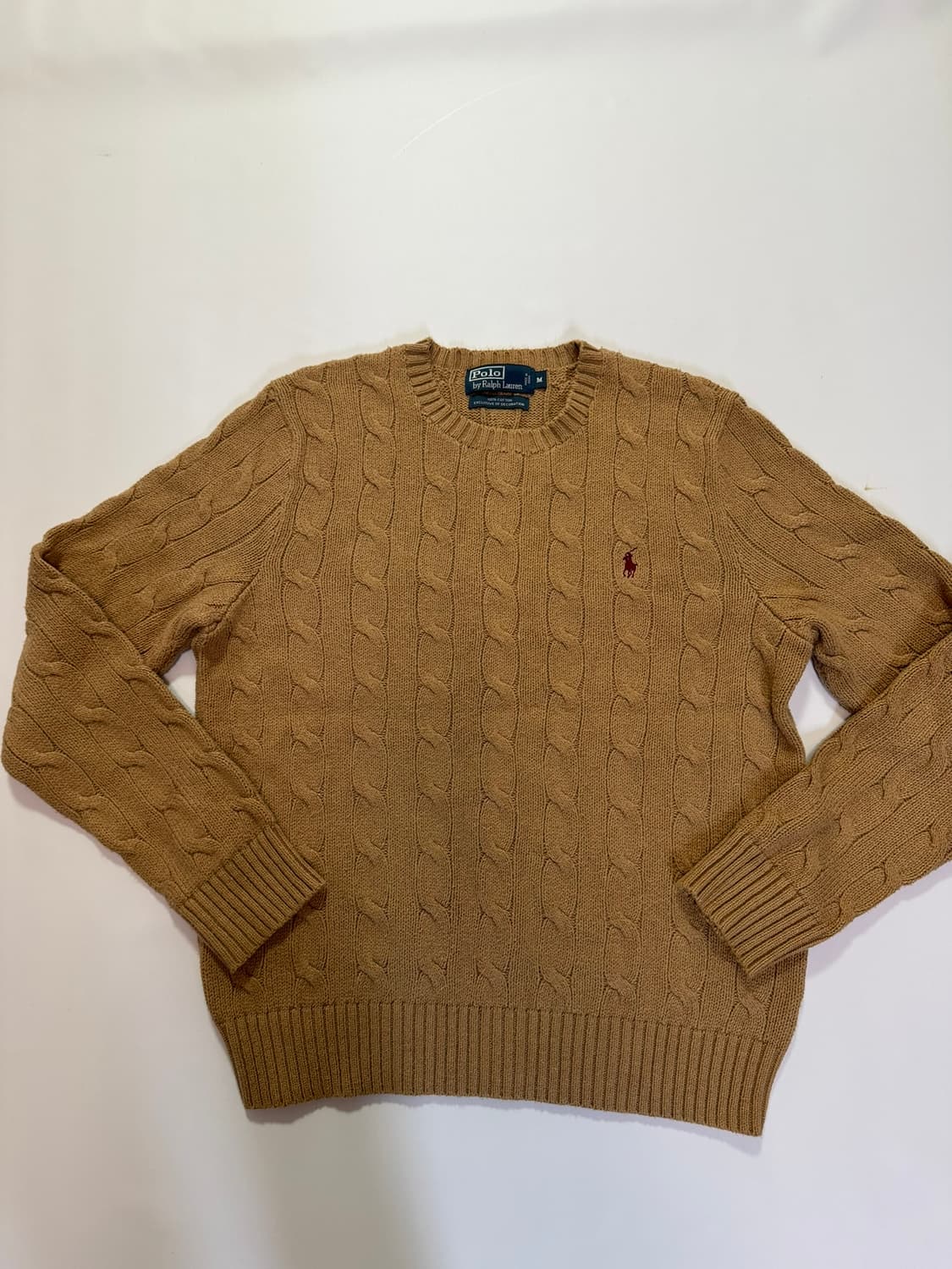 폴로랄프로렌 꽈배기 베이지 니트(M 사이즈) 상품이미지1