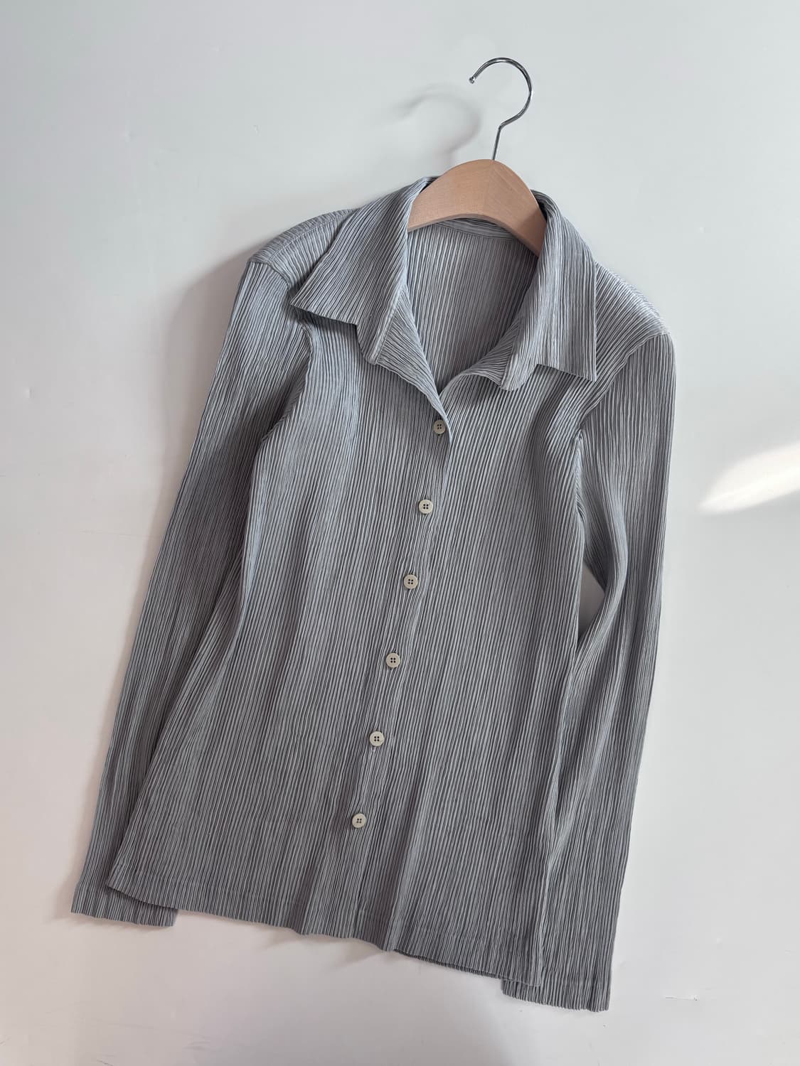 Issey Miyake 이세이미야케 플리츠플리즈 쿨그레이 셔츠 상품이미지5