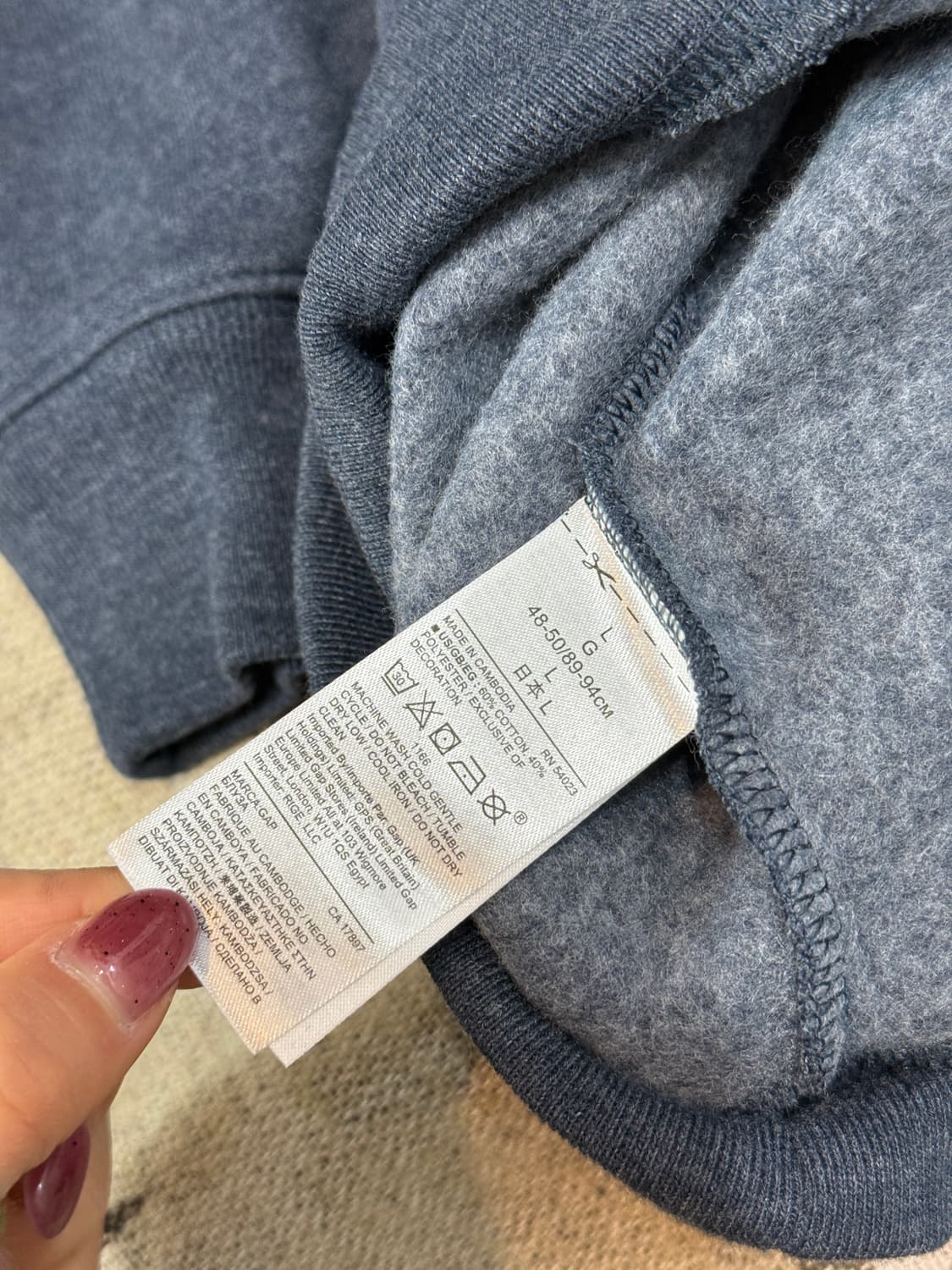 GAP 갭 후드티 네이비 상품이미지10