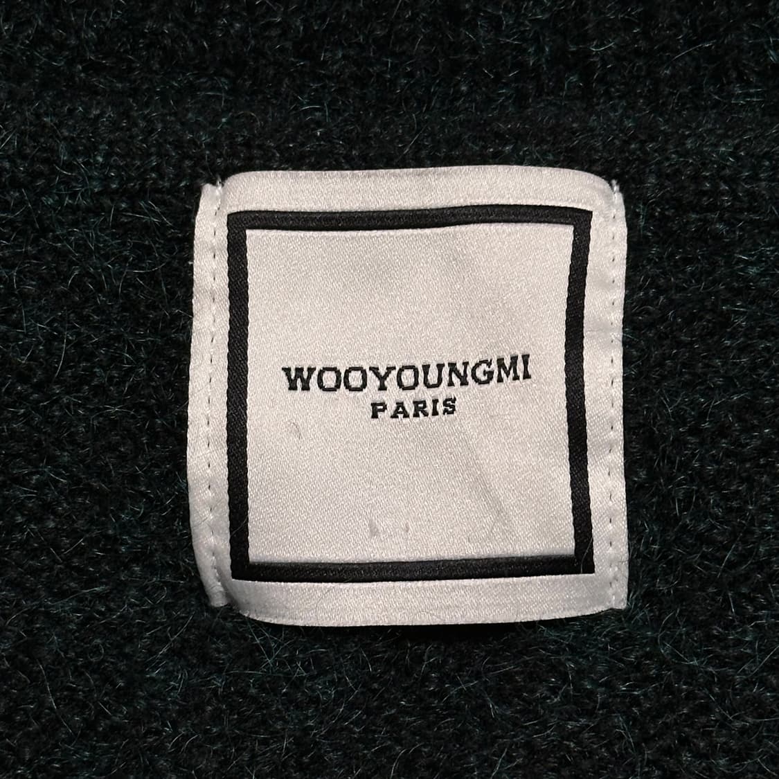 48 우영미 브이넥 그린 울 니트 상품이미지4