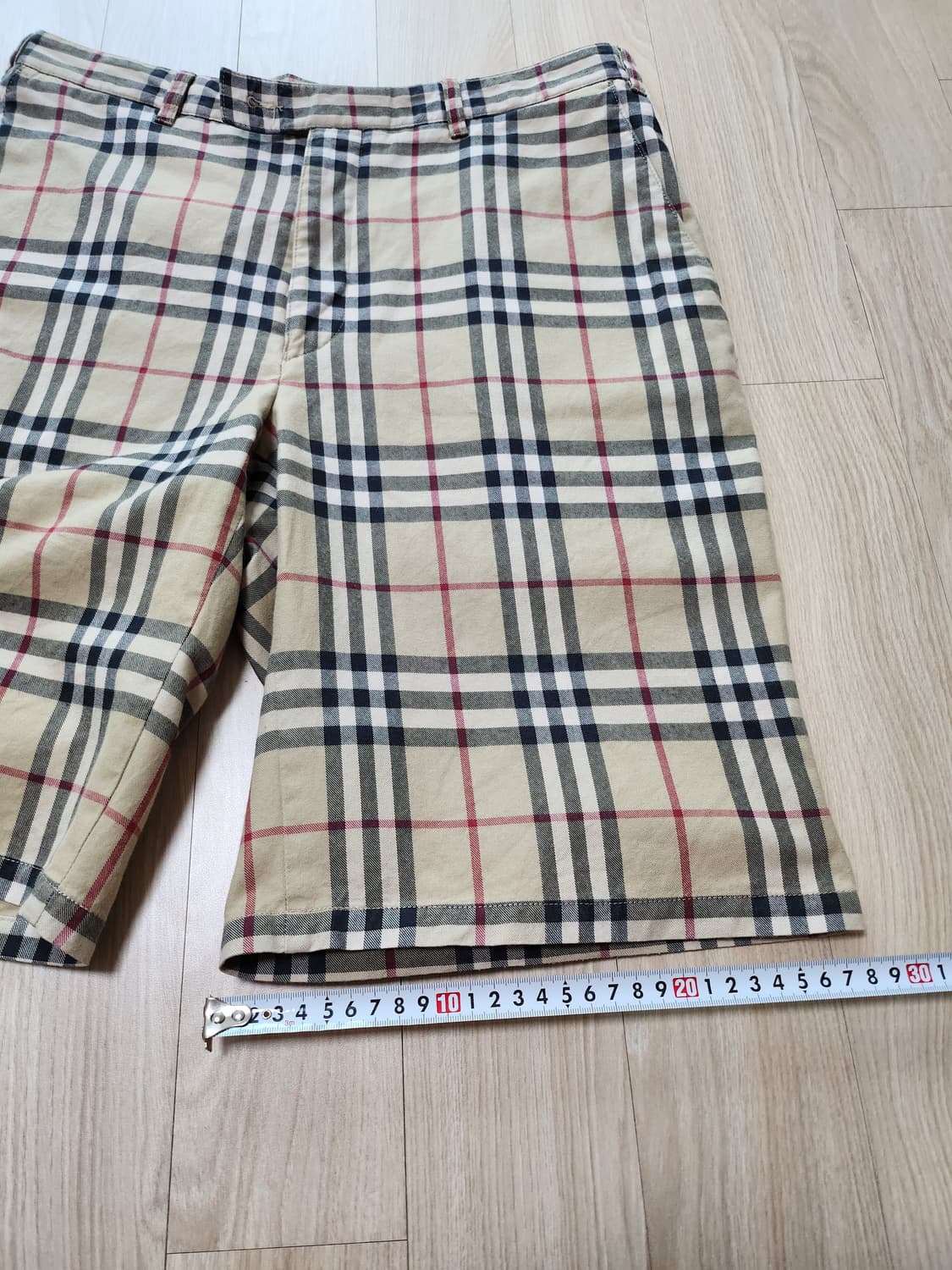 버버리 빈티체크반바지(34 상품이미지6