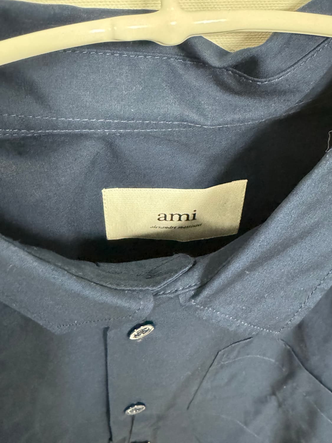 아미 박시핏 셔츠 네이비 M 사이즈 상품이미지4