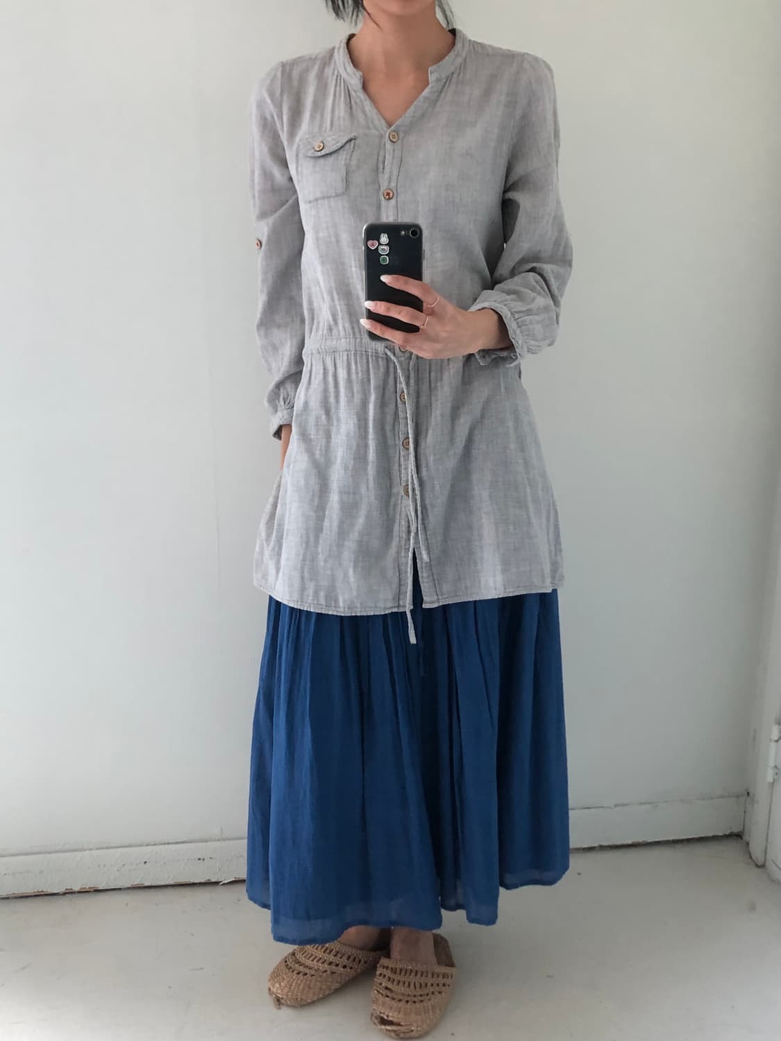 일본빈티지 모리 셔츠원피스 상품이미지5
