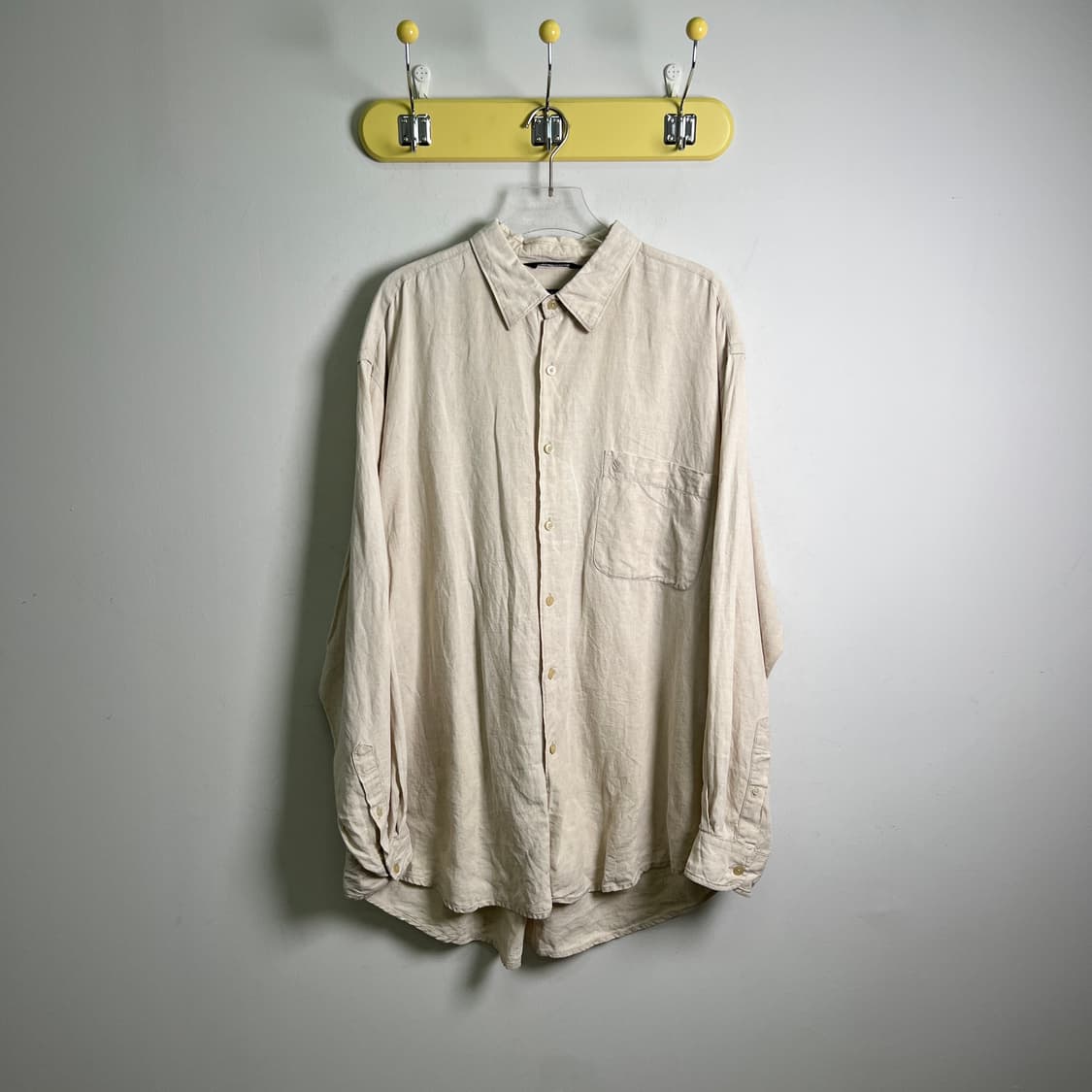 Nautica 노티카 베이지 린넨 블렌드 셔츠 XL 상품이미지1