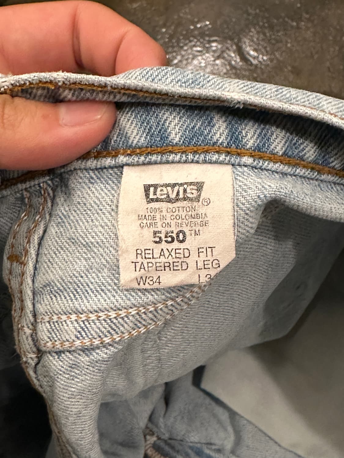 96s 리바이스 550 오렌지탭 W34 L34 상품이미지6