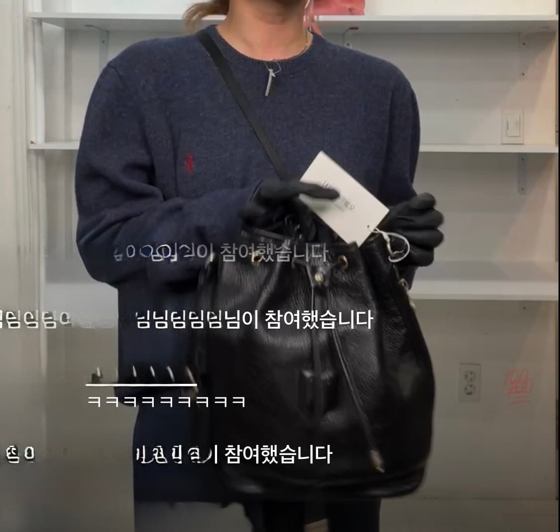 빈티지 셀린느 블랙 버킷백 상품이미지2