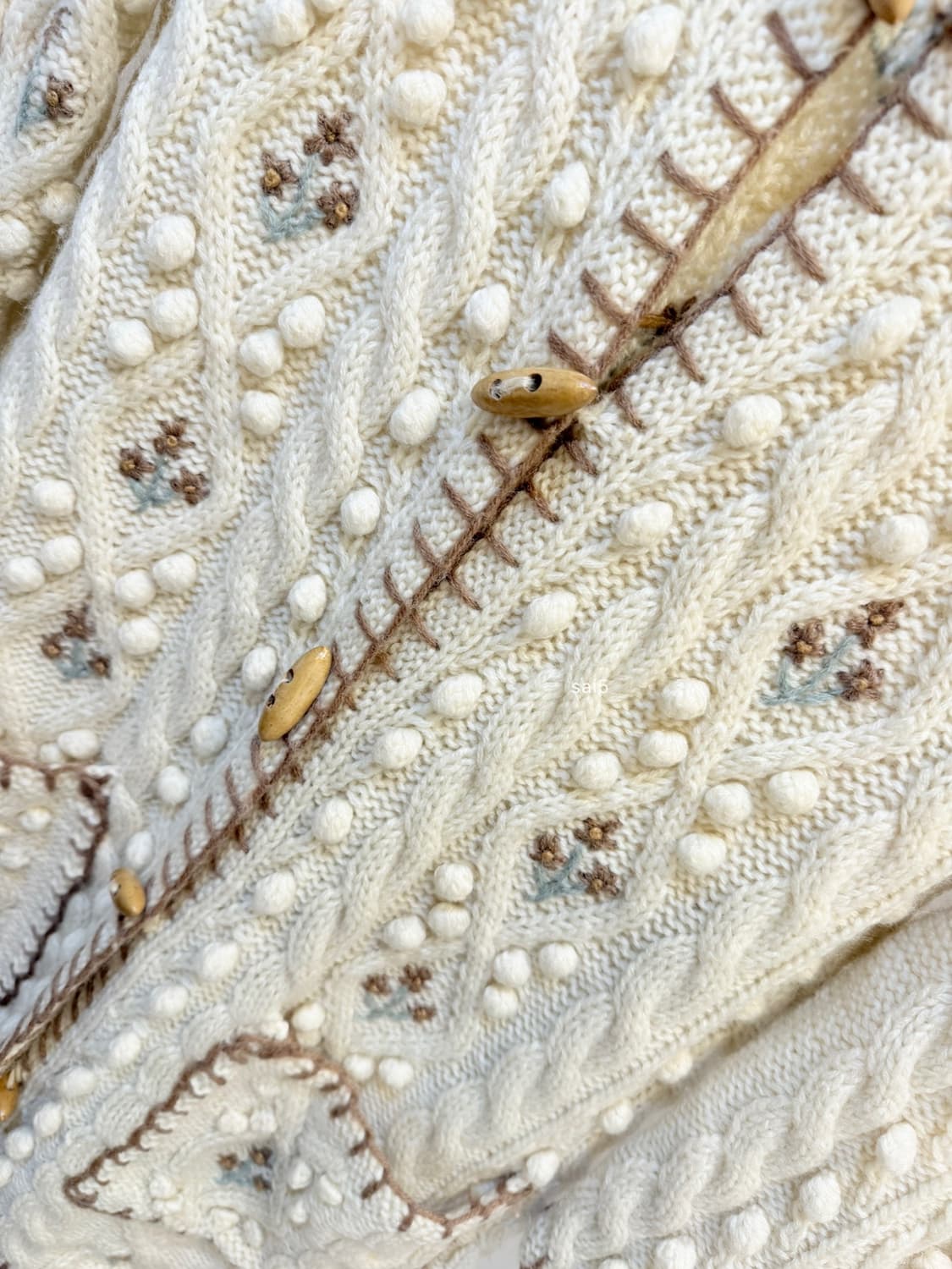 빈티지 폼폼 후드 토글 가디건 상품이미지4