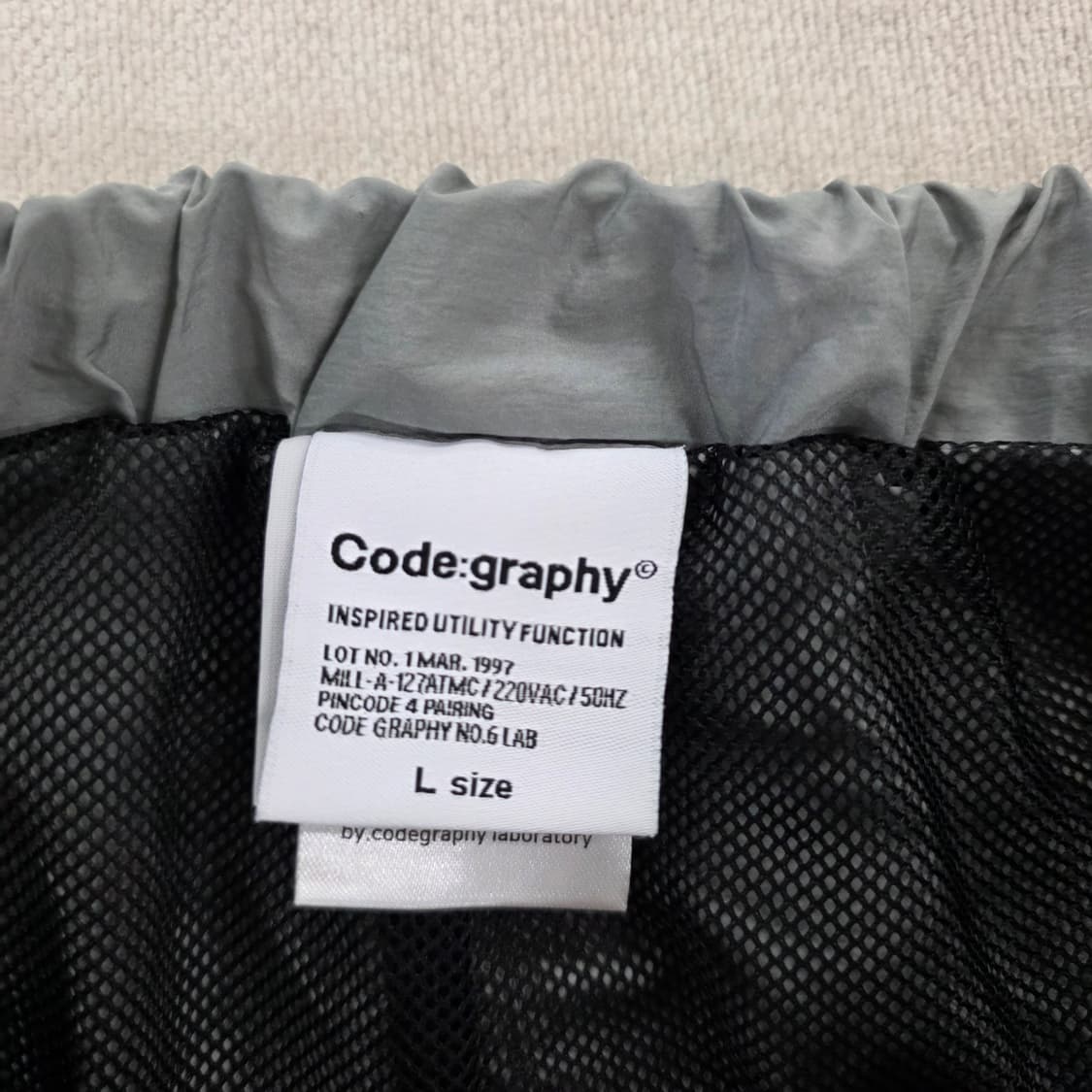 L 코드그라피 나일론 카고 쇼츠 반바지 0225J 상품이미지3