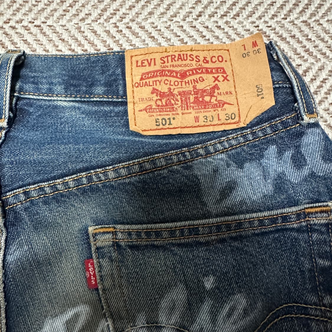 LEVI'S 501 00's mexico made denim pants 상품이미지3