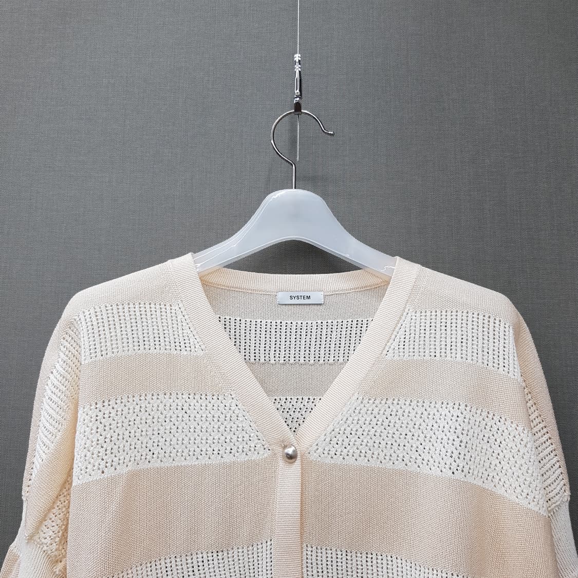 한섬 시스템 2022 시스루 펄버튼 가디건 F사이즈 상품이미지2