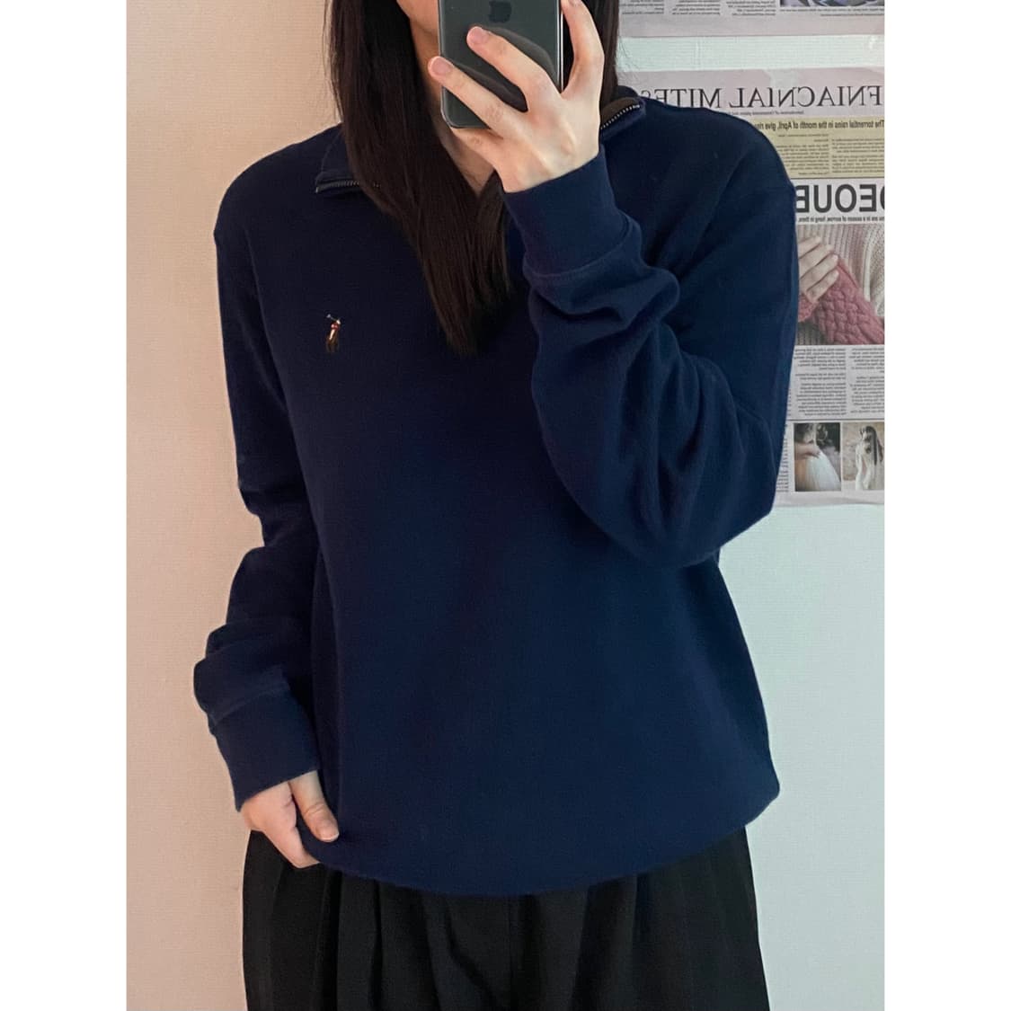 폴로 반집업니트 상품이미지2