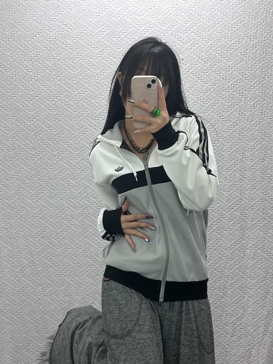 아디다스 대장급 희귀 파이어버드 오레오 져지 집업 95 C08521 상품이미지2