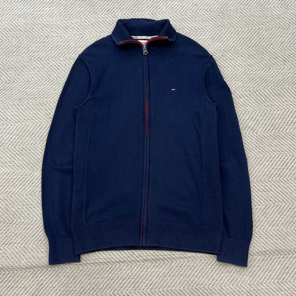 타미힐피거 로고 니트 집업 r3284 상품이미지1