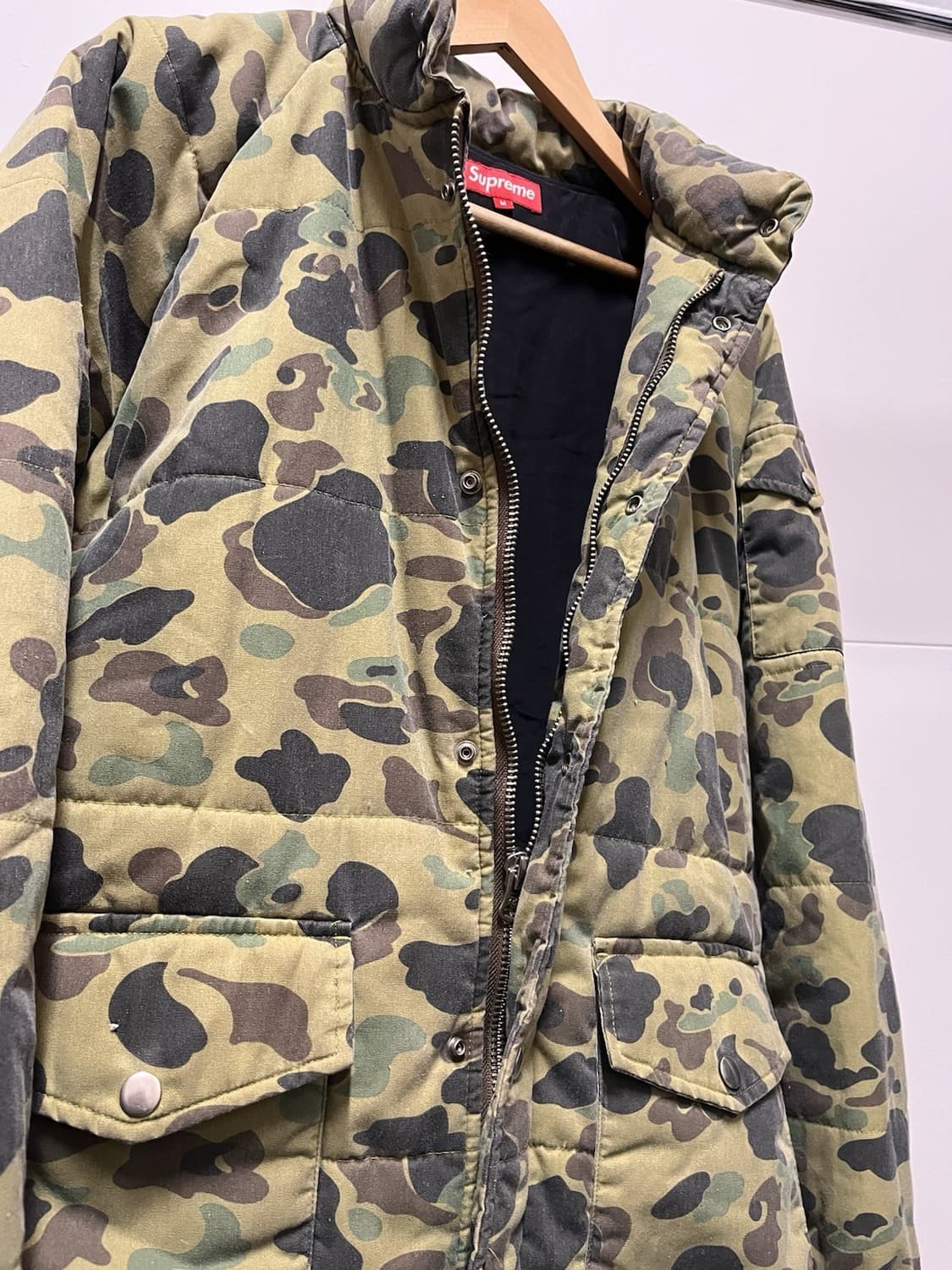 슈프림 이글 패치 퀼팅 카모 자켓 상품이미지6
