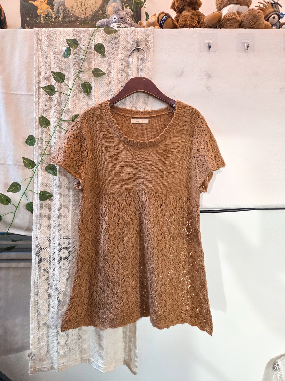 코지 반팔 니트 탑 상품이미지1