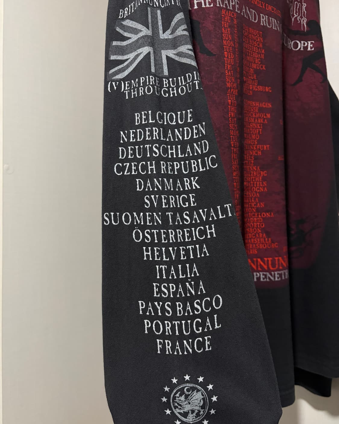 90s 1997 Cradle of filth 크레이들 오브 필쓰 밴드티 상품이미지7