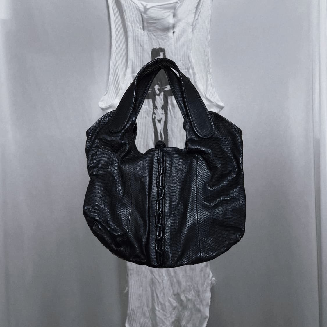 Vintage 01 Black phyton rope leather Bag 상품이미지2