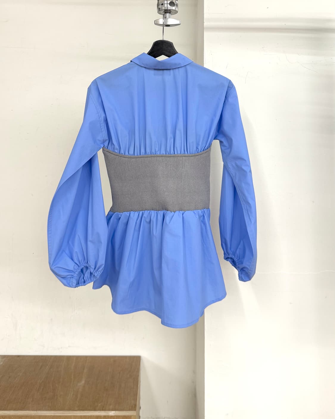 유나이티드 애로우즈 블루 버스티에 콤보 셔츠 상품이미지6