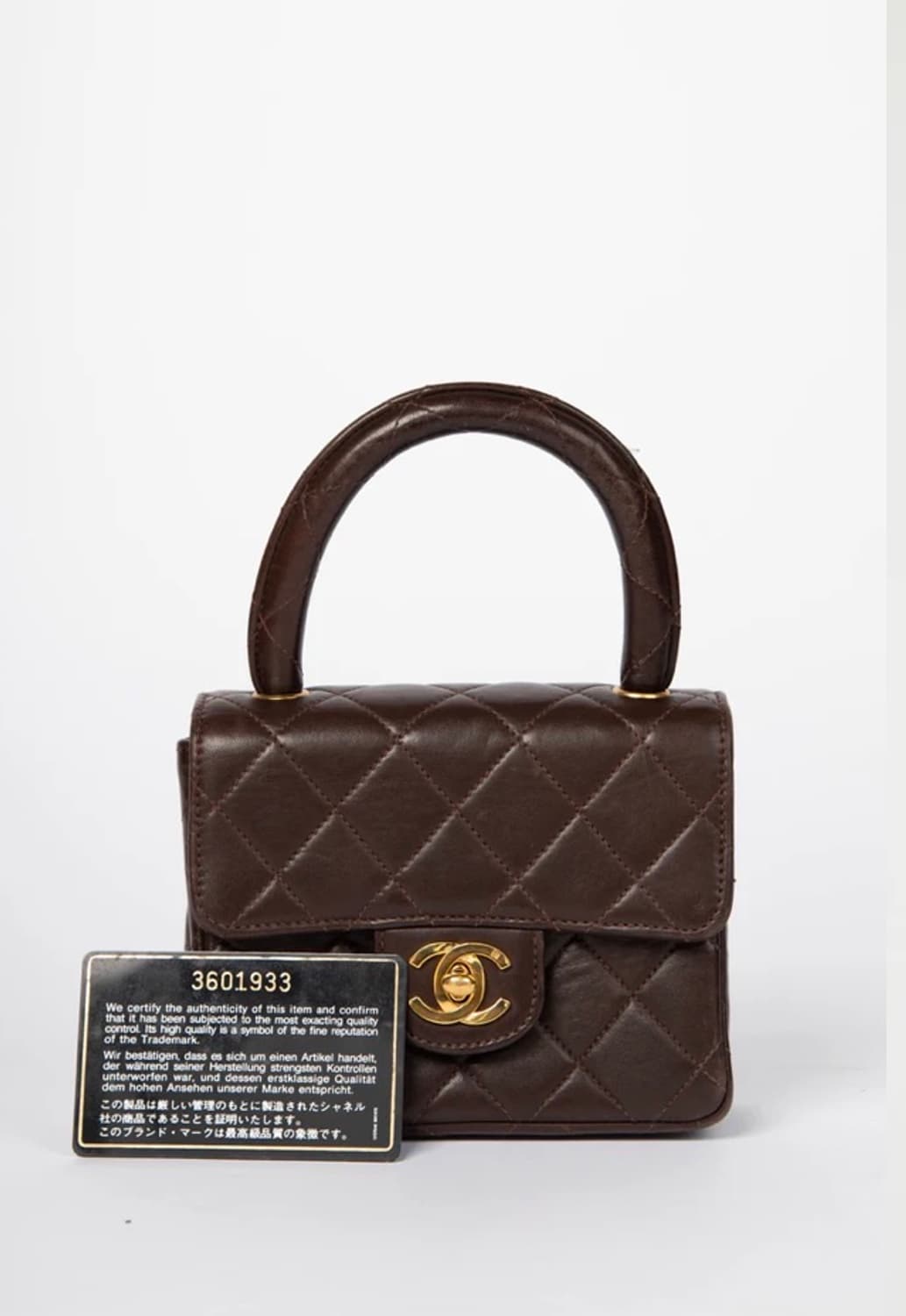 희귀) 1994샤넬 클래식 미니 탑핸들백 정품 상품이미지9