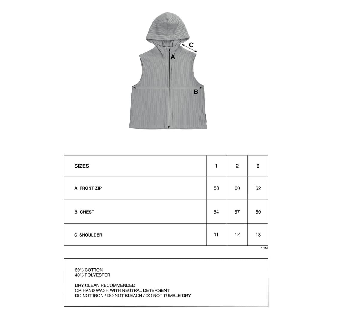 지초이 와플 베스트 jichoi waffle vest 3사이즈 상품이미지2