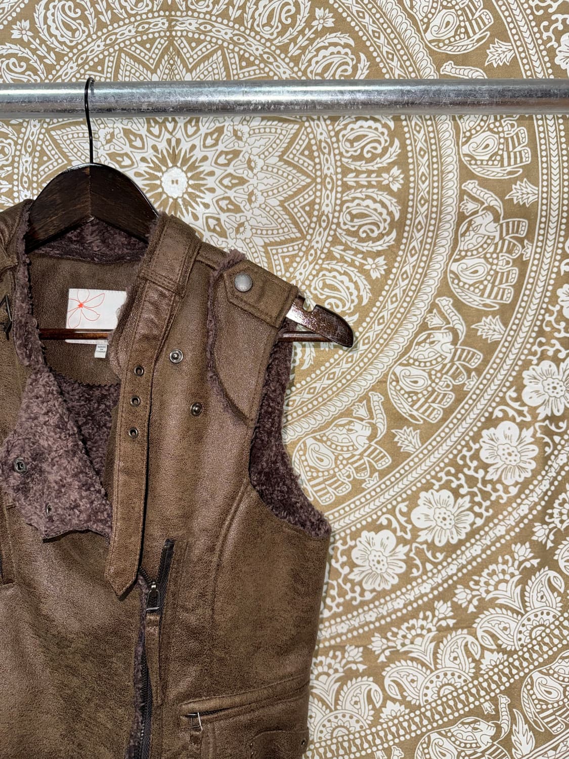 Papaya 양털 스웨이드 베스트 자켓  상품이미지4