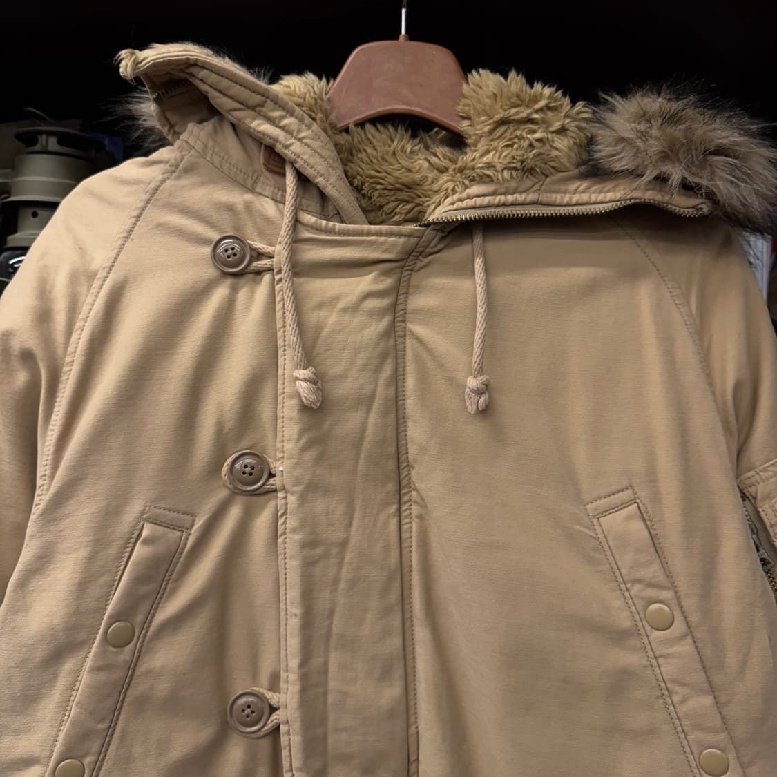 데님앤서플라이 by 랄프로렌 퍼 후드 N3B 복각 야상 파카 N131 상품이미지3