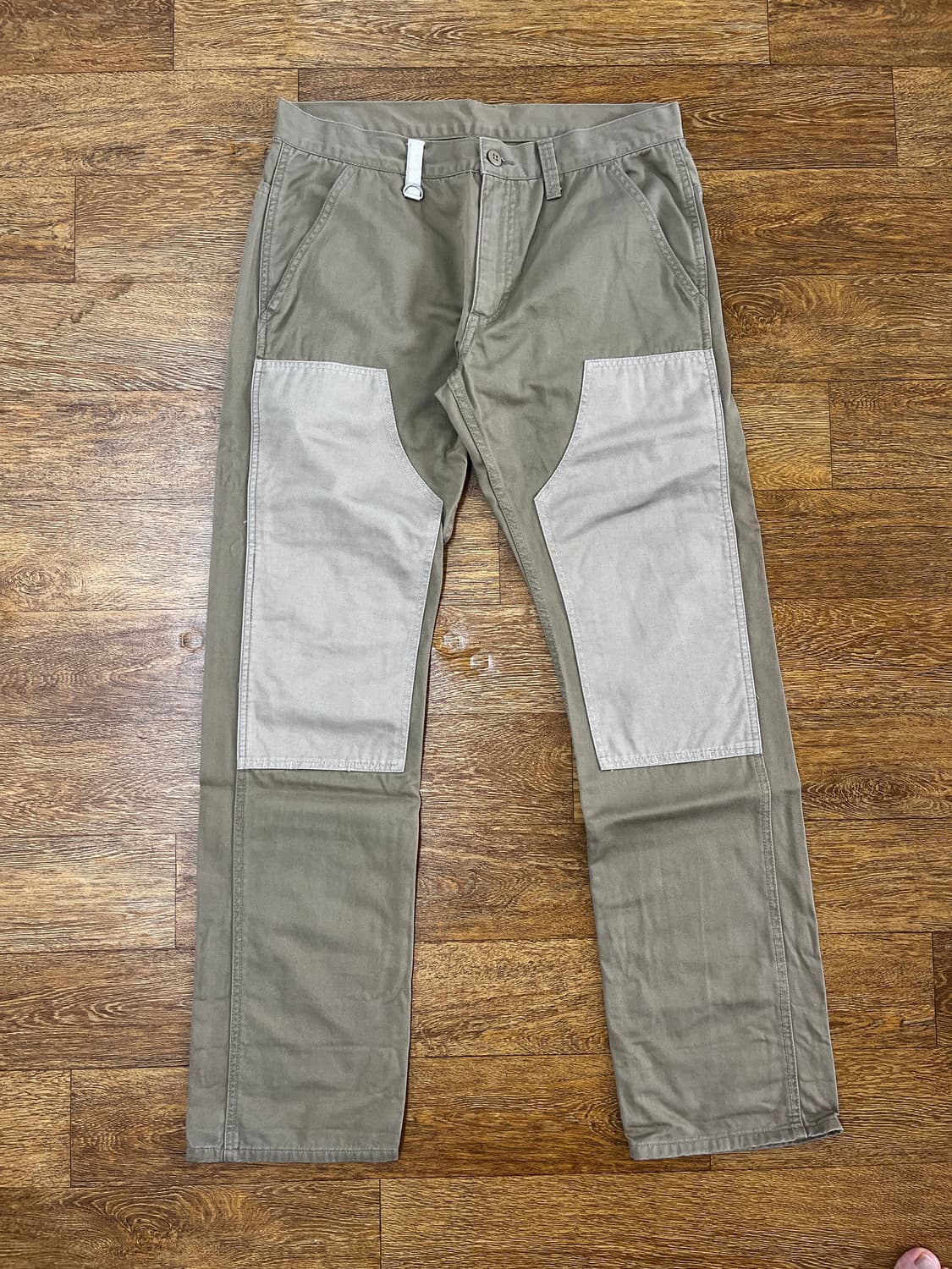 유니폼 익스페리먼트 더블니 코튼 팬츠 / 베이지 - 2 (M) 상품이미지1