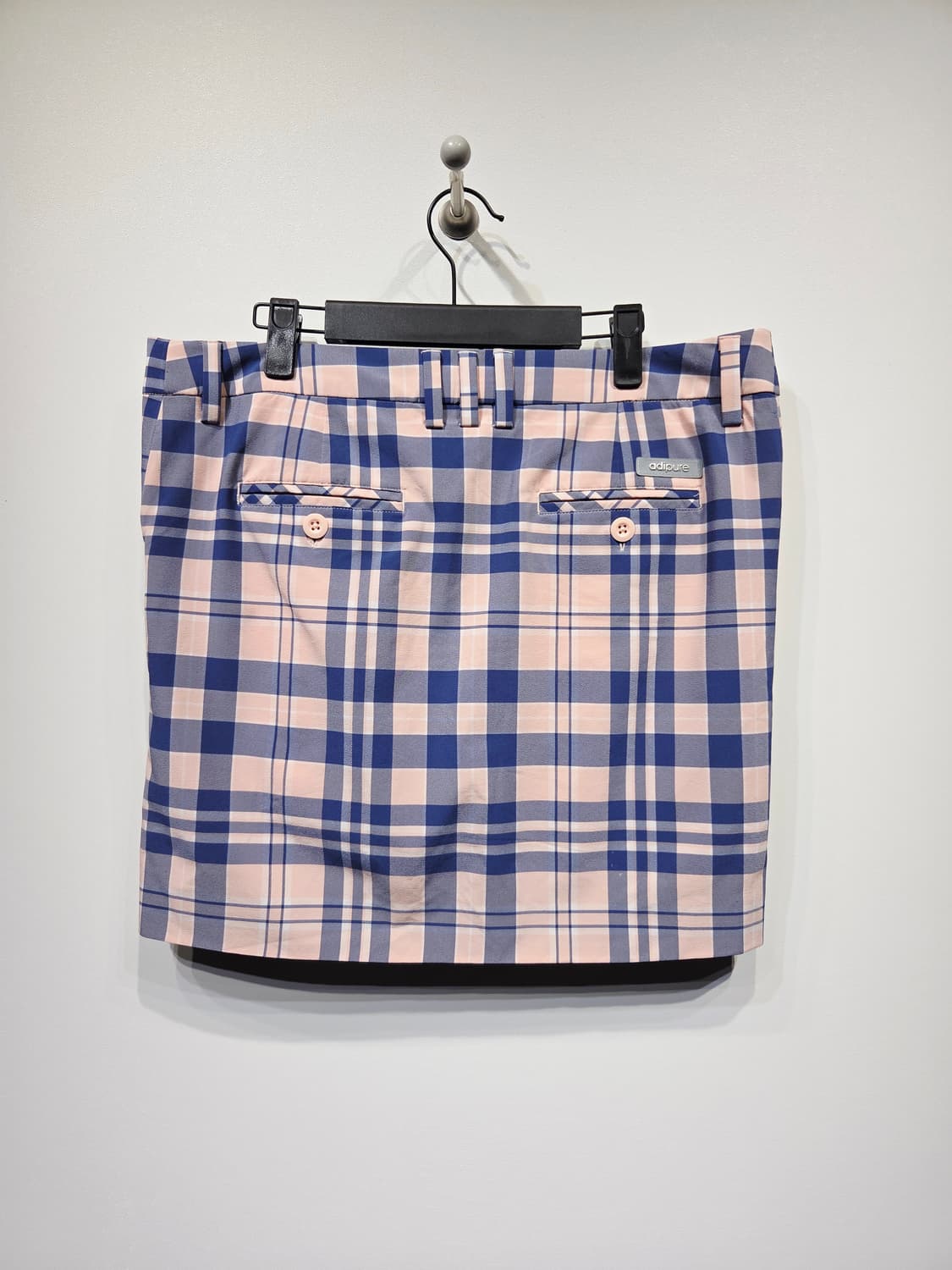 아디다스 아디퓨어. 골프 체크 스커트 상품이미지5