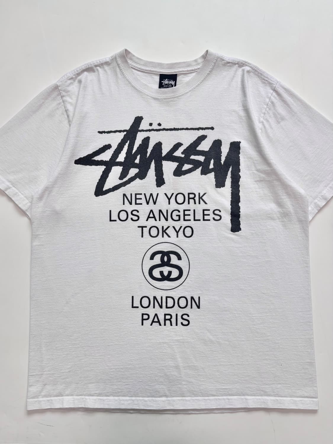 Stussy 스투시 화이트 월드투어 티셔츠 상품이미지4