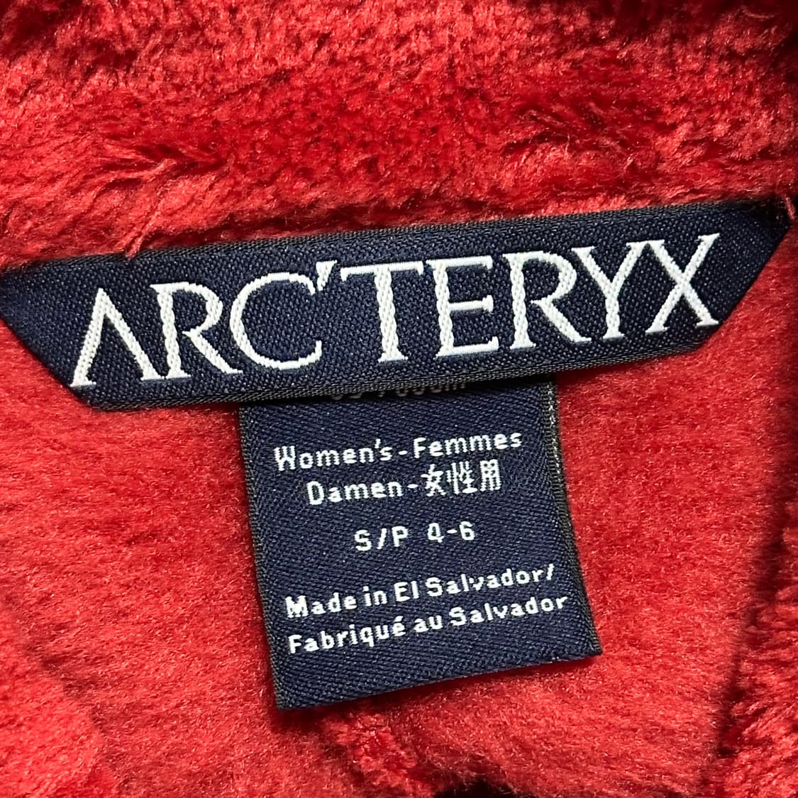 S 아크테릭스 여성용 레드 플리스 상품이미지4