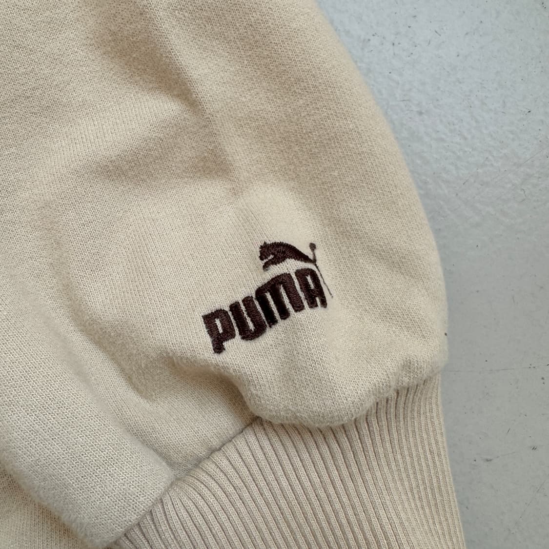 푸마 Y2K 브라운 아이보리 후드집업 상품이미지4