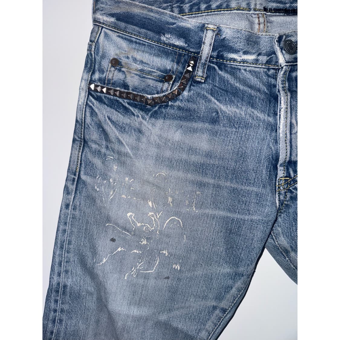 히스테릭 글래머 레드 제플린 플레어 데님팬츠 상품이미지4