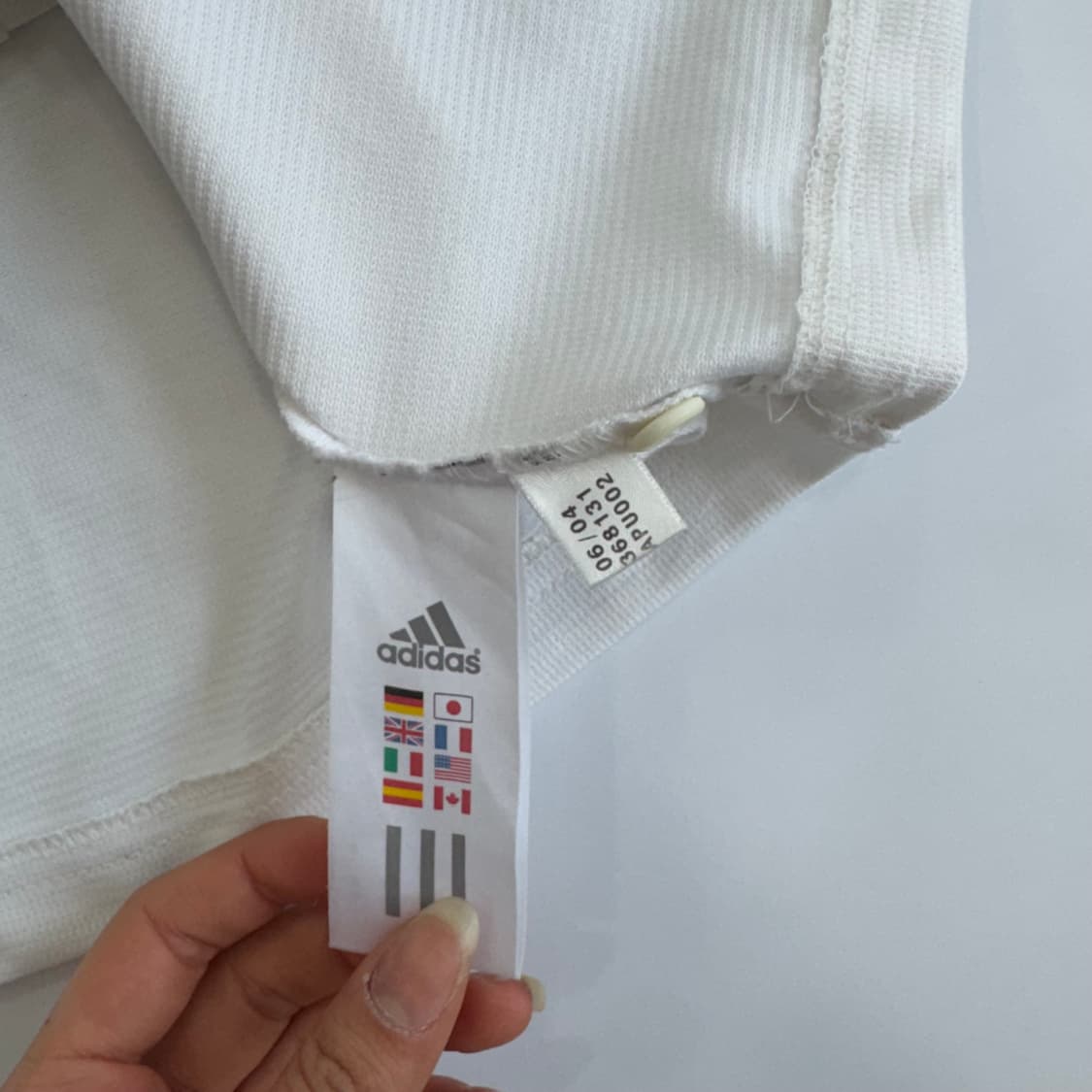 Adidas 아디다스 레알마드리드 화이트 반팔 카라티  상품이미지6