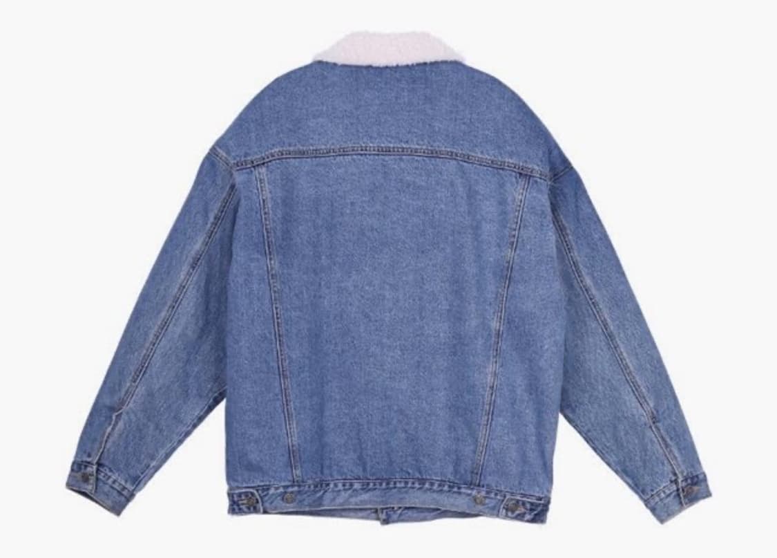 SJYP 양털 데님 오버사이즈 자켓 L size 상품이미지4