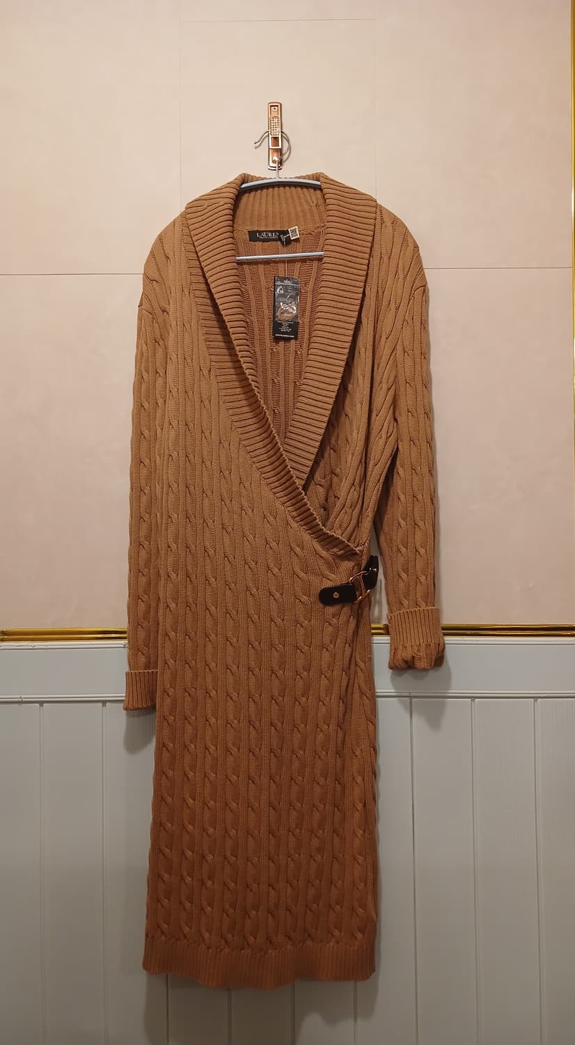 랄프 로렌 정품 여성 니트 랩 원피스 95 ~ 105 사이즈 상품이미지1