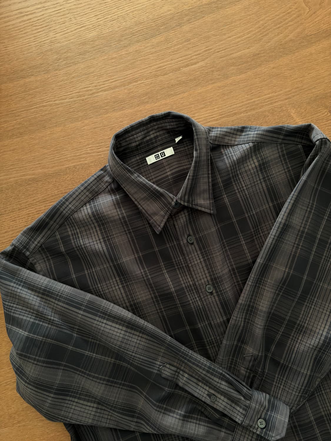 유니클로 U 22ss 플란넬 체크셔츠 XL 상품이미지1