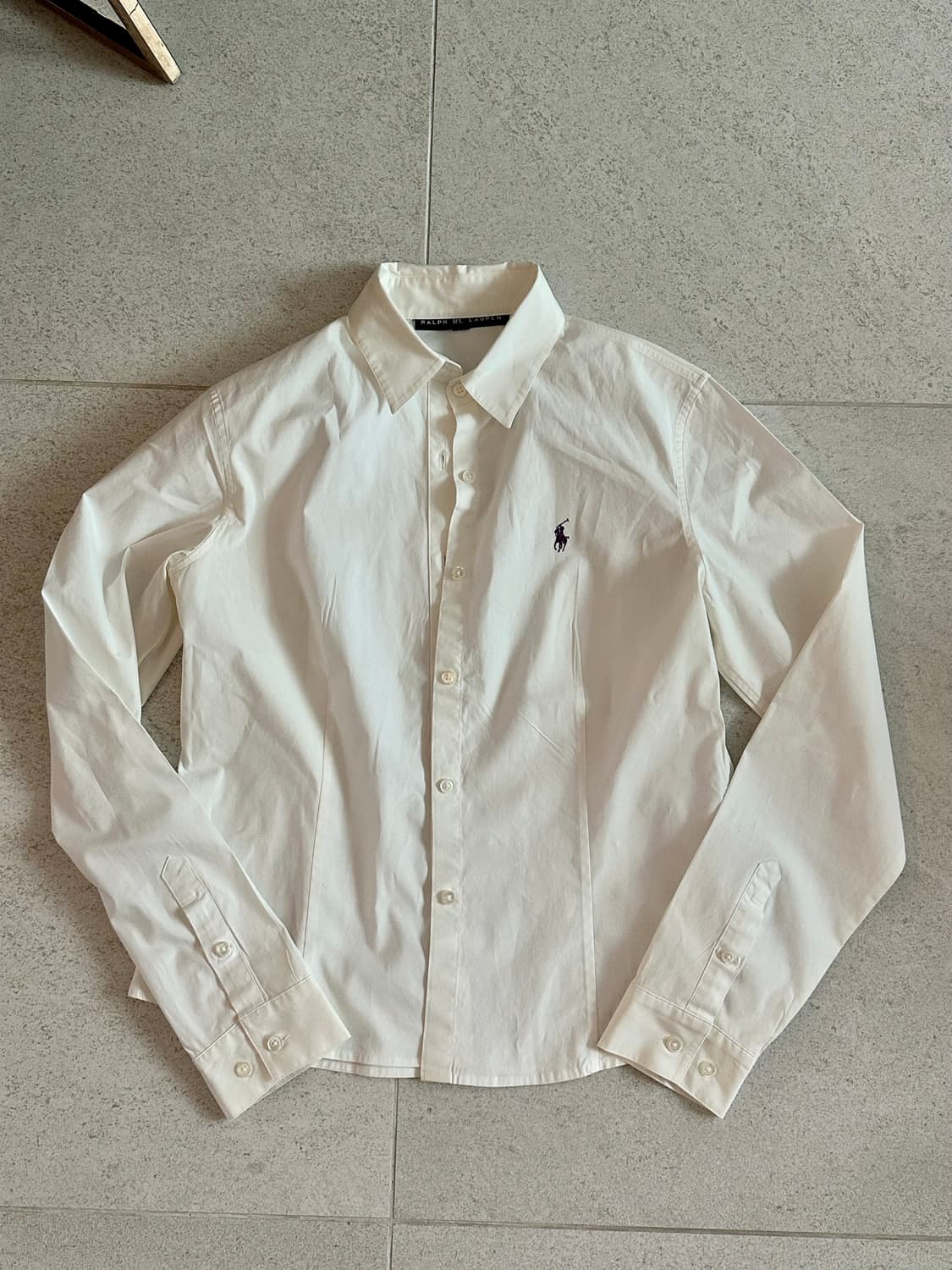 폴로 보라 포니 아이보리 셔츠 상품이미지5