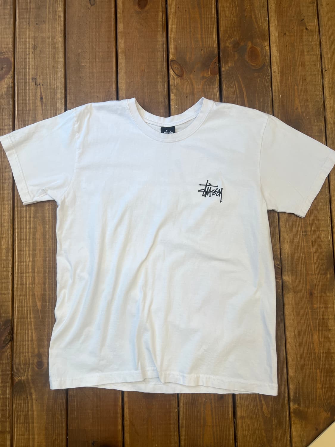 스투시 화이트 베이직 반팔  상품이미지6