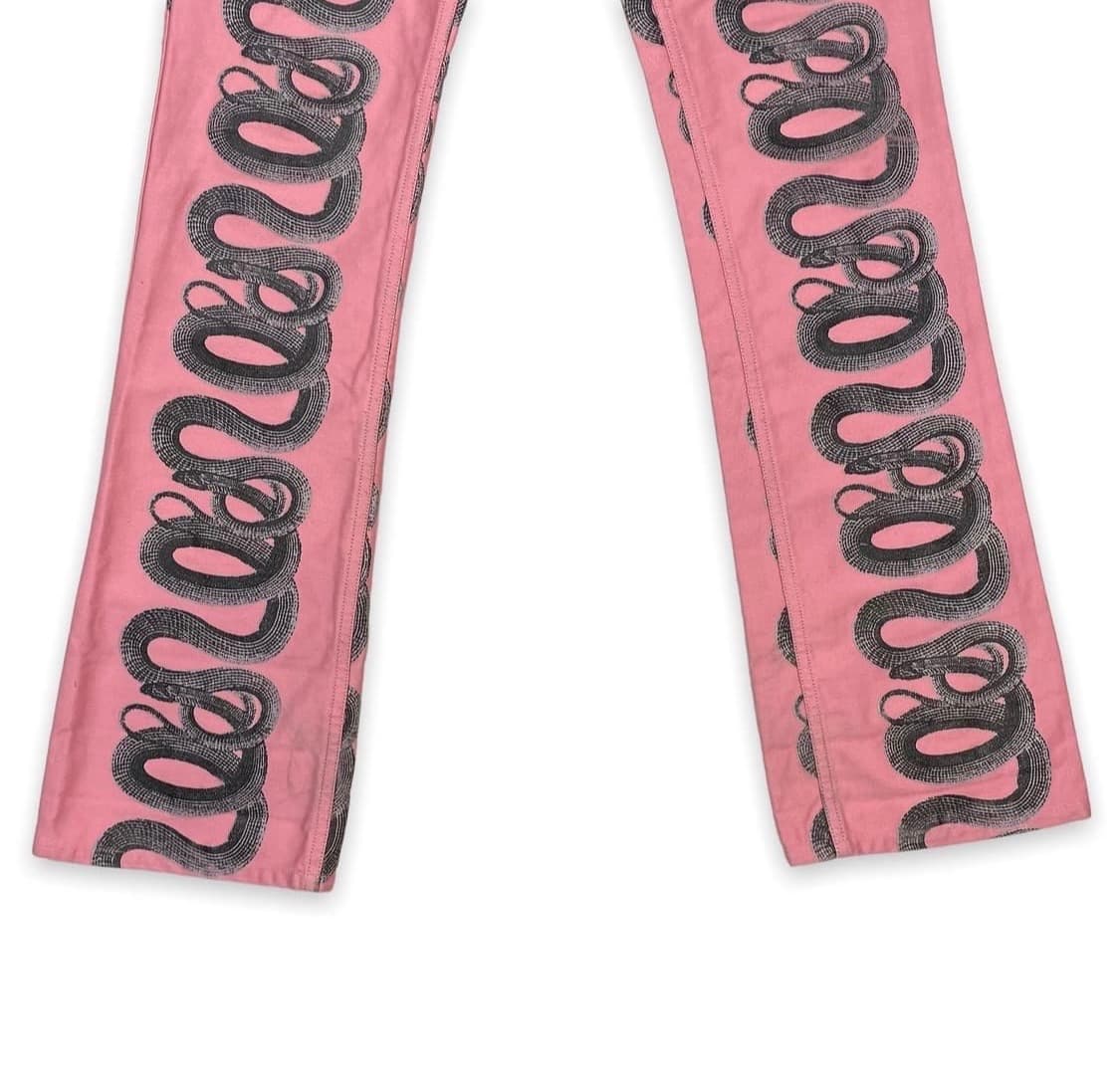 히스테릭 글래머 스네이크 팬츠 핑크 상품이미지3